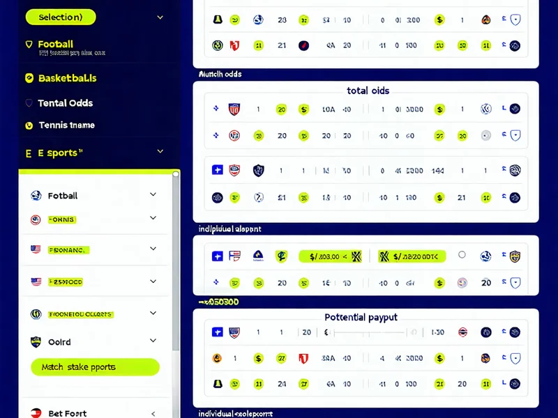 Hình ảnh minh họa cược xiên với nhiều trận đấu được gộp lại tại VSBET