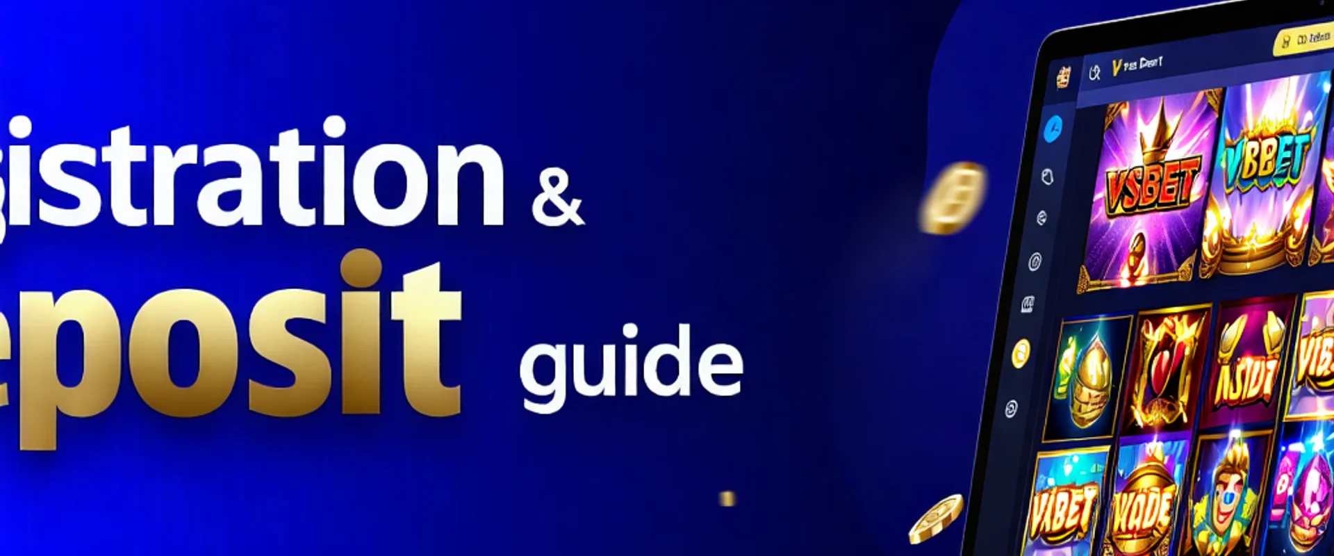 Hình ảnh giới thiệu nền tảng VSBET, với các biểu tượng thể thao và sòng bạc trực tuyến