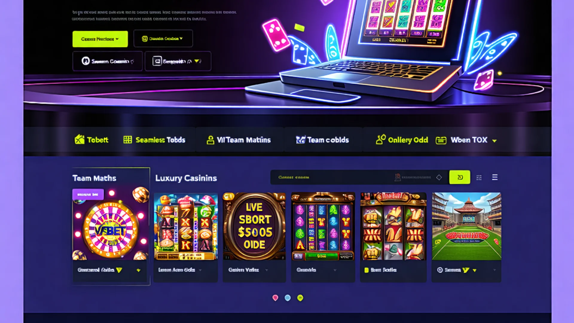 Tổng quan nền tảng VSBET với giao diện cá cược thể thao và casino trực tuyến